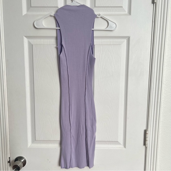 Naked Wardrobe | NWOT Lilac Snatched & Sexy Sleeveless Body Con Dress Size M - Picture 3 of 7